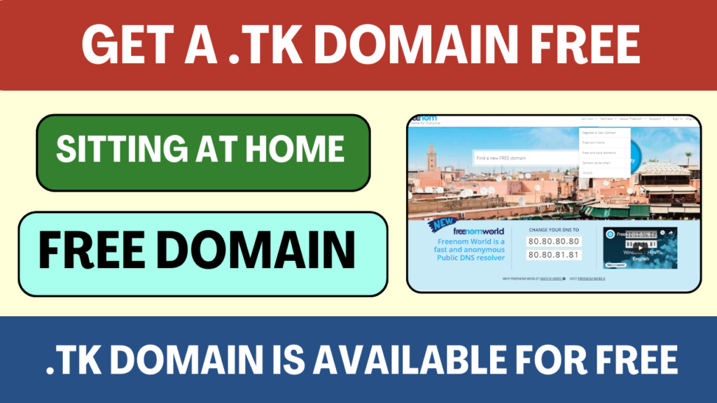 Get a .TK Domain Free