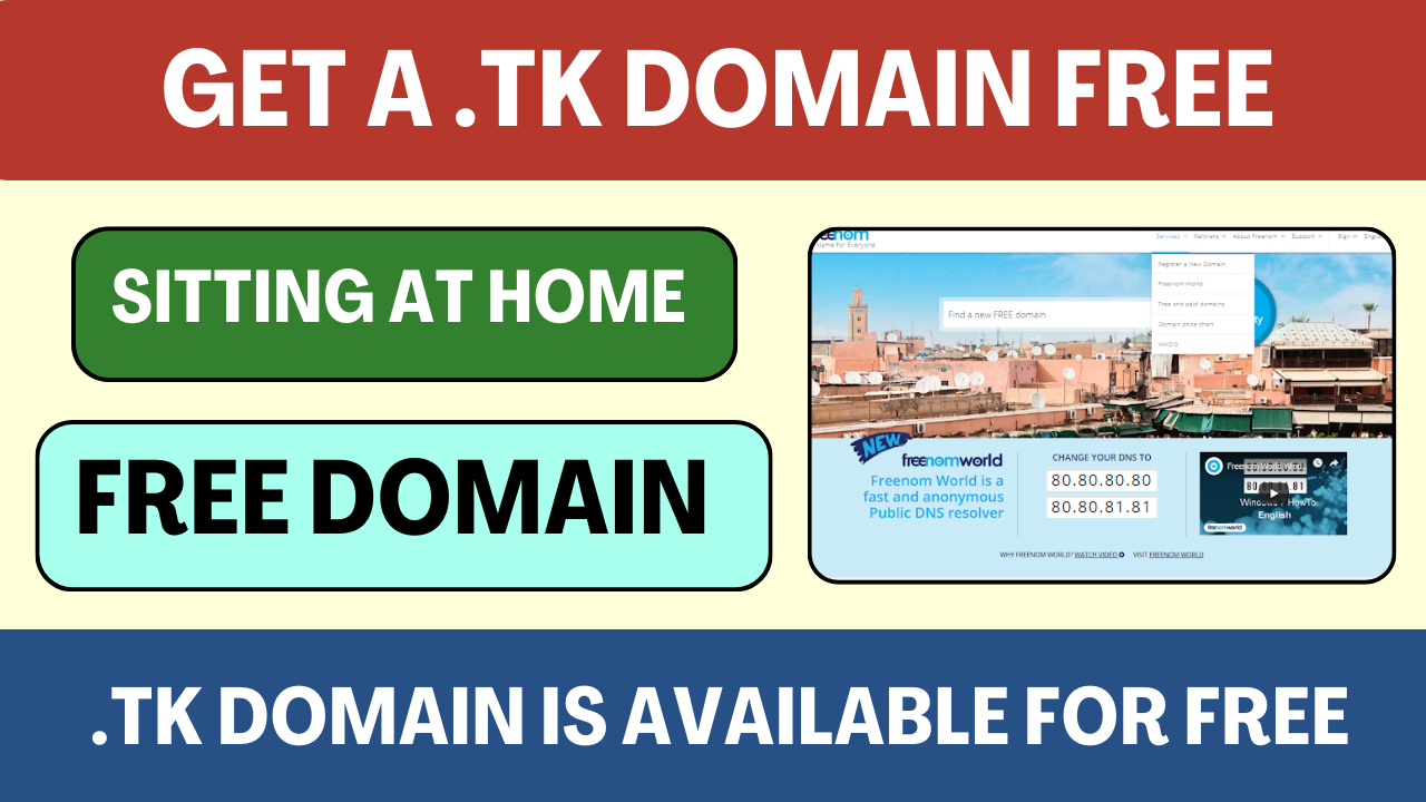 Get a .TK Domain Free